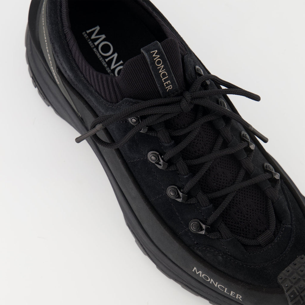 Moncler Trailgrip Lite 4, black nubuck shoes, comfortable footwear, carbon sole shoes, durable suede shoes