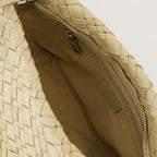 woven leather pouch, Neobel pouch, Iro accessories, black leather pouch, spring-summer collection