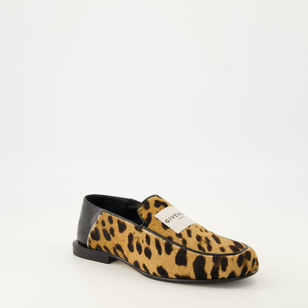 Givenchy loafers, leopard print shoes, luxury footwear, men's loafers, premium leather shoes