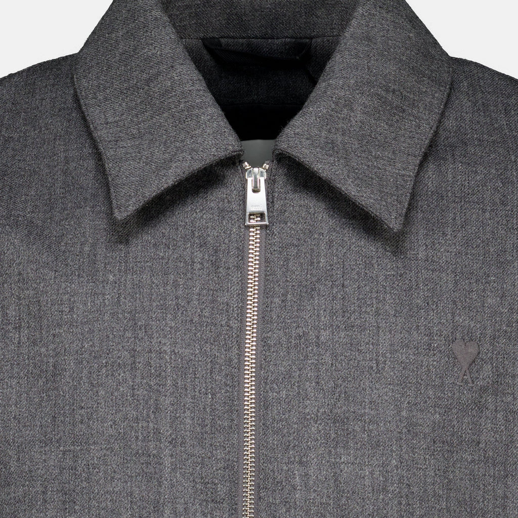 Chaqueta de lana gris