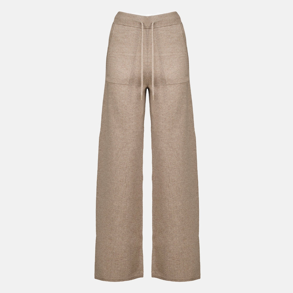 Wide Leg Cashmere Pants