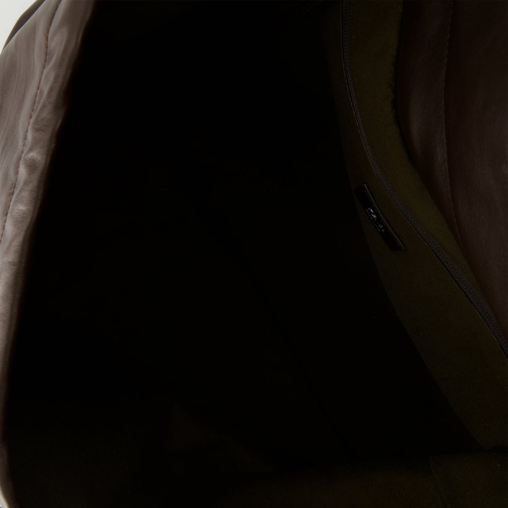 Fendi messenger bag, brown leather bag, luxury accessories, smooth calf leather, Autumn Winter 2025