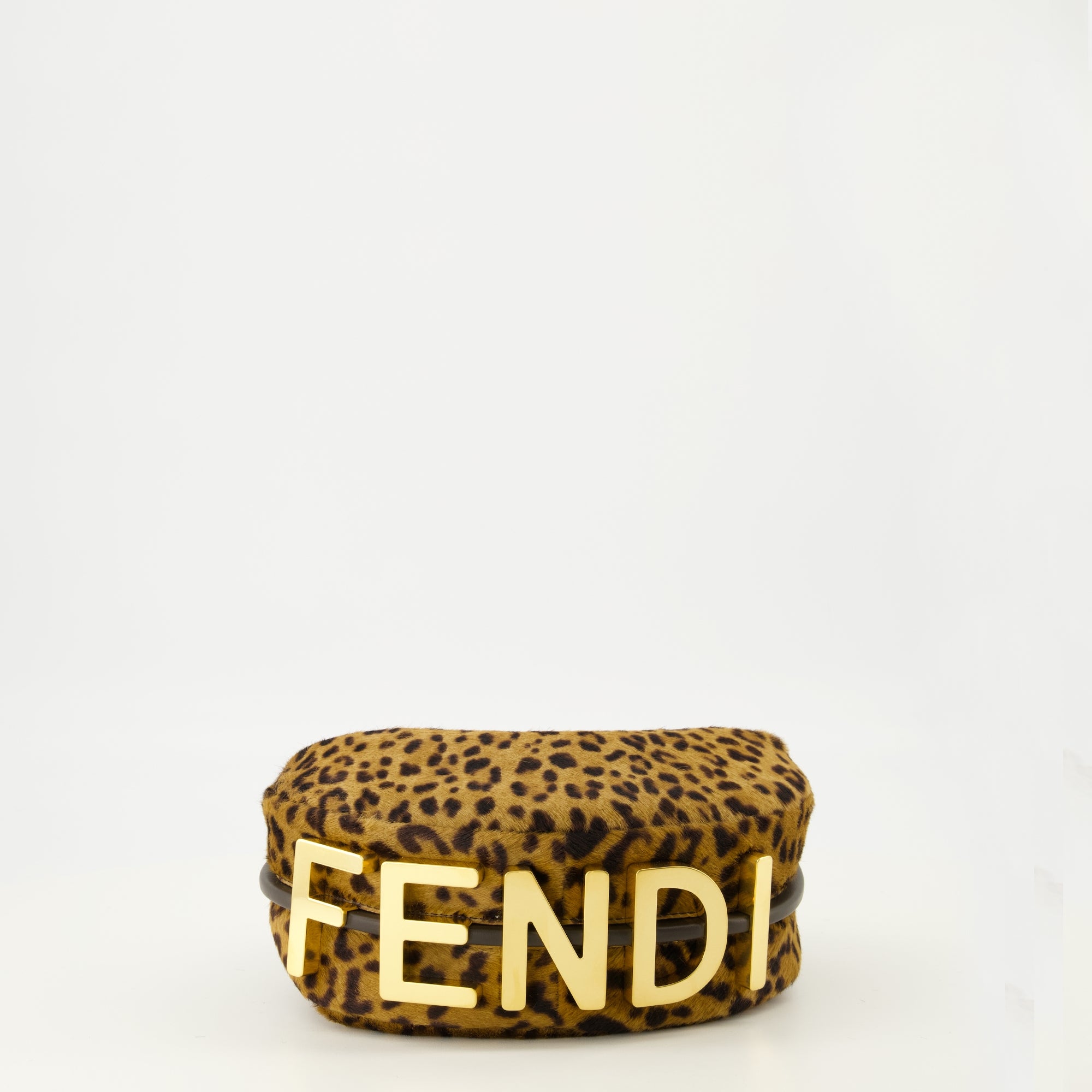 Fendi Mini Bag, Animal Print Bag, Calf Leather Handbag, Luxury Accessories, Stylish Bags