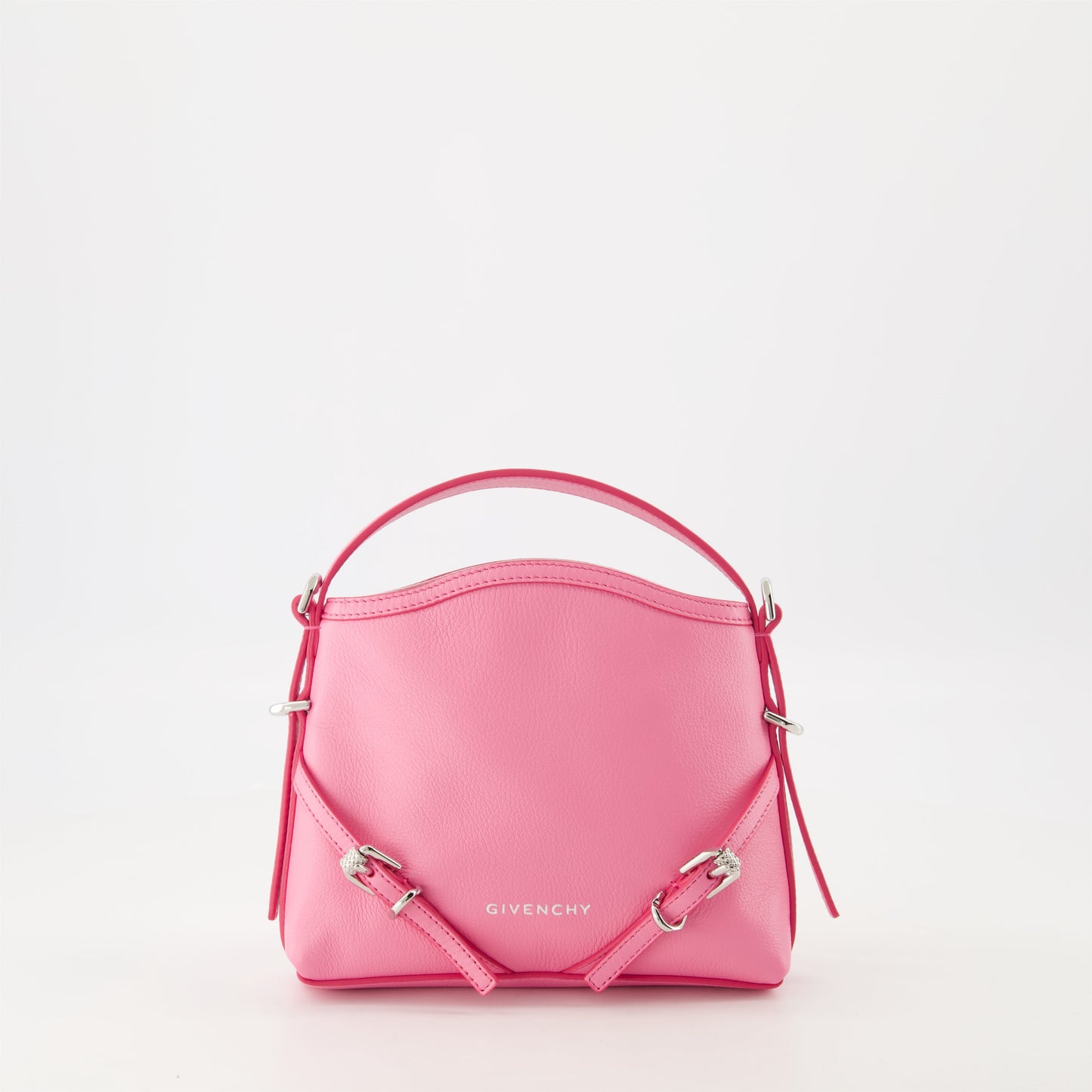 Givenchy Sac Voyou, rose leather bag, luxury accessories, stylish handbag, adjustable shoulder strap