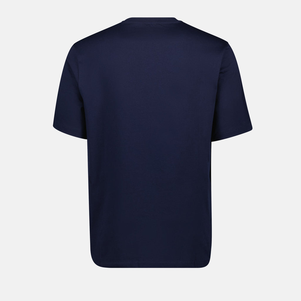 Versace T-shirt, Medusa print, navy T-shirt, cotton jersey shirt, men's fashion