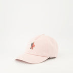 Imagen de gorra de gabardina de algodón rosa de Moncler Grenoble para mujeres - Temporada Otoño-Invierno 2024 - Vista frontal
