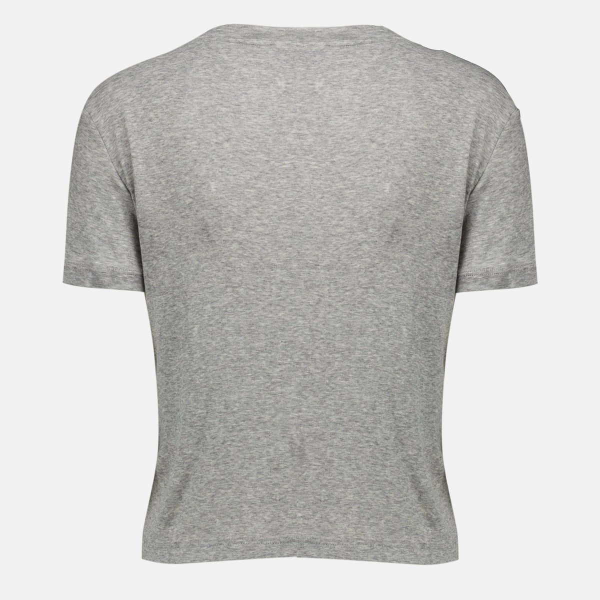 Camiseta de punto de algodón gris