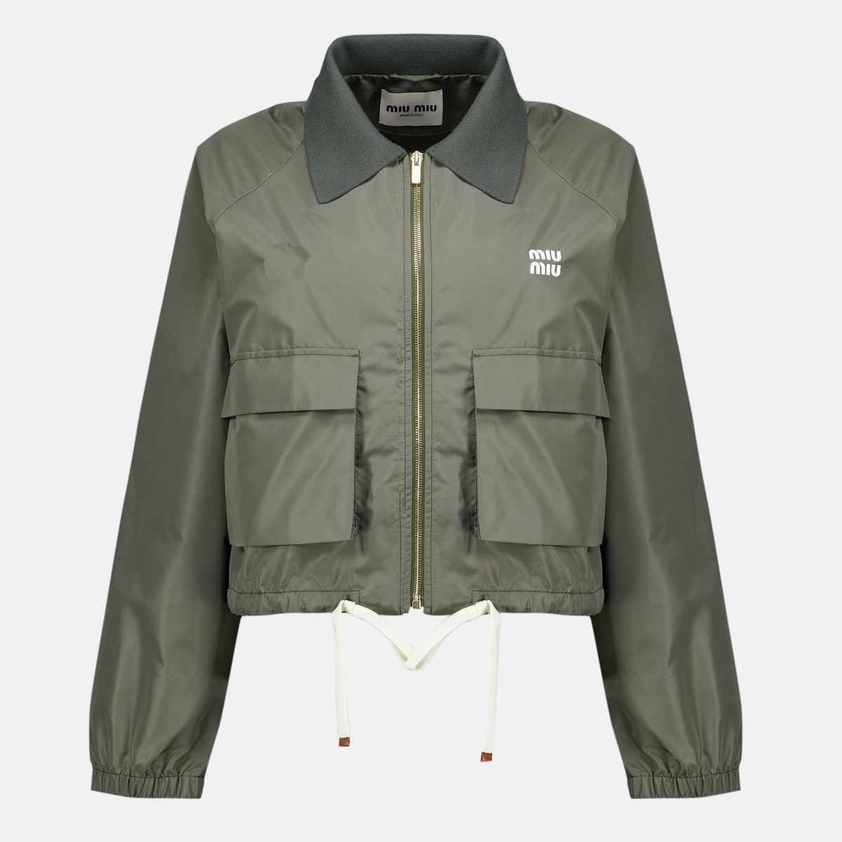 Jacke aus Technischem Gewebe in Khaki