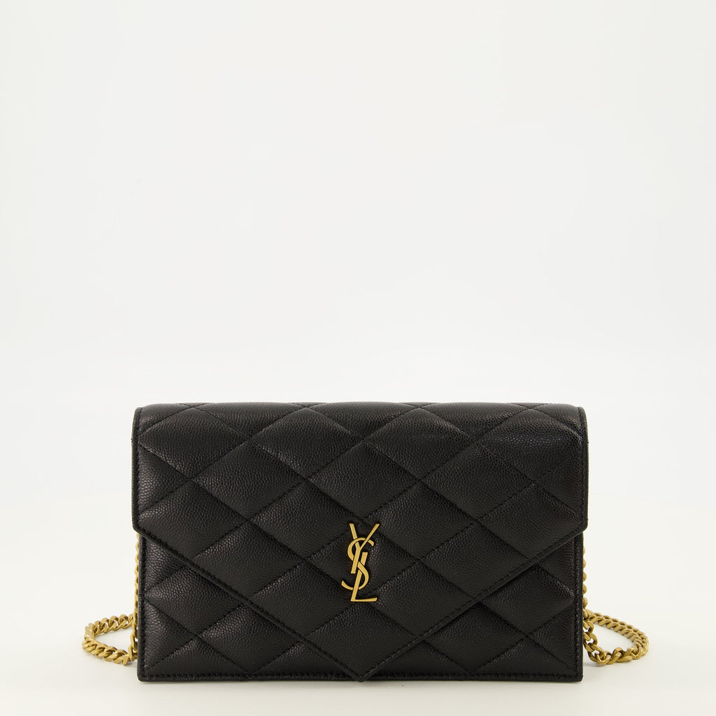 Cartera de cadena Paris de piel acolchada