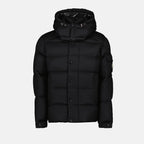 Versatile Black Wool Puffer Jacket