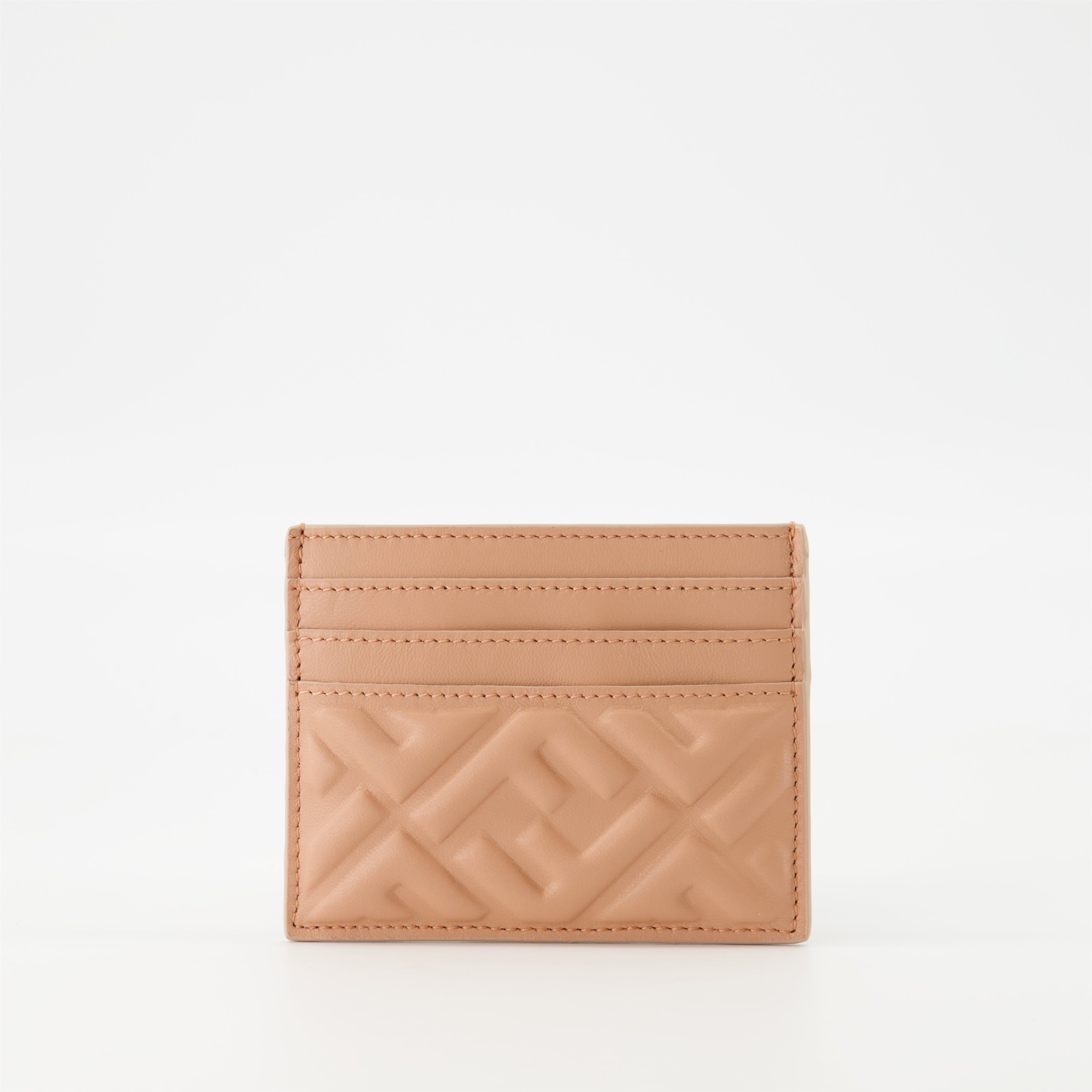 Fendi card holder, nappa leather accessory, luxury card case, designer card holder, Fendi Flower Bouquet