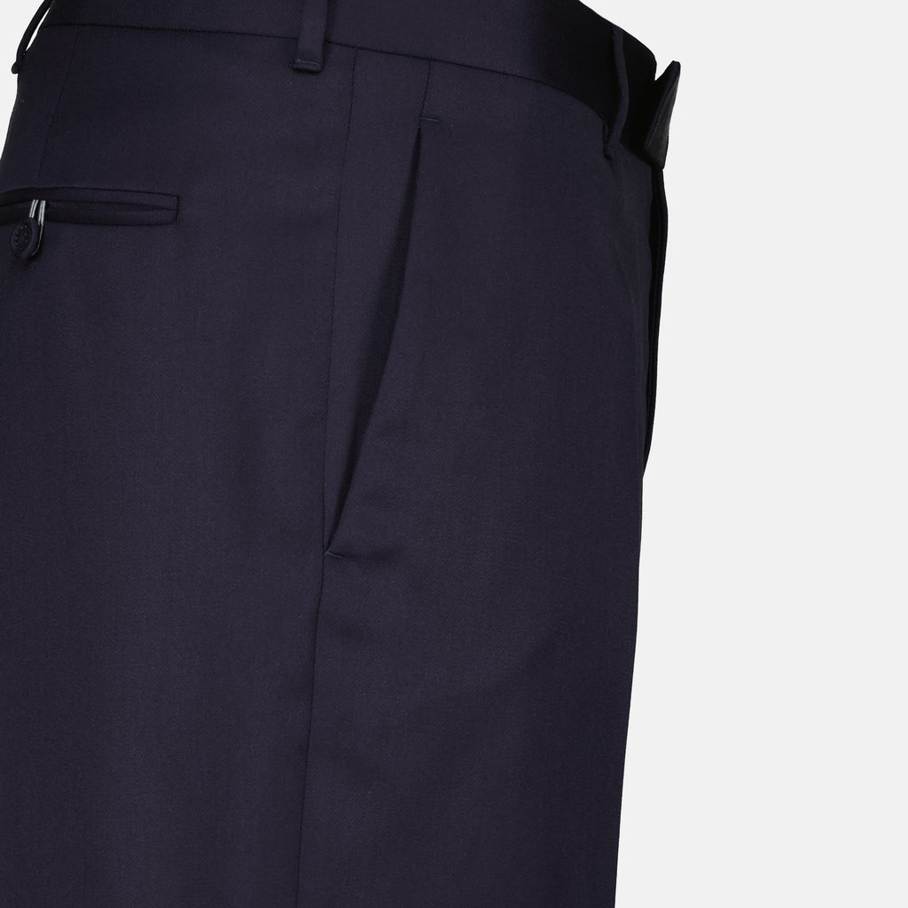 Image of Tailored Wool Trousers by Dior for Men - Season Autumn-Winter 2024 - Detail View 1