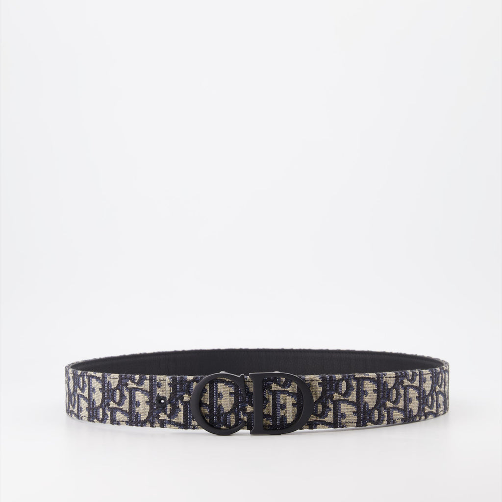 Dior Belt, Oblique Print Belt, Adjustable Leather Belt, Mens Fashion Accessories, Designer Belts