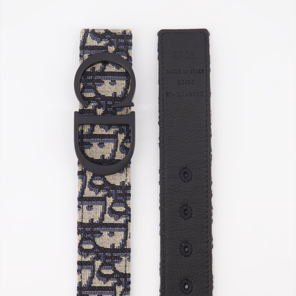 Dior Belt, Oblique Print Belt, Adjustable Leather Belt, Mens Fashion Accessories, Designer Belts