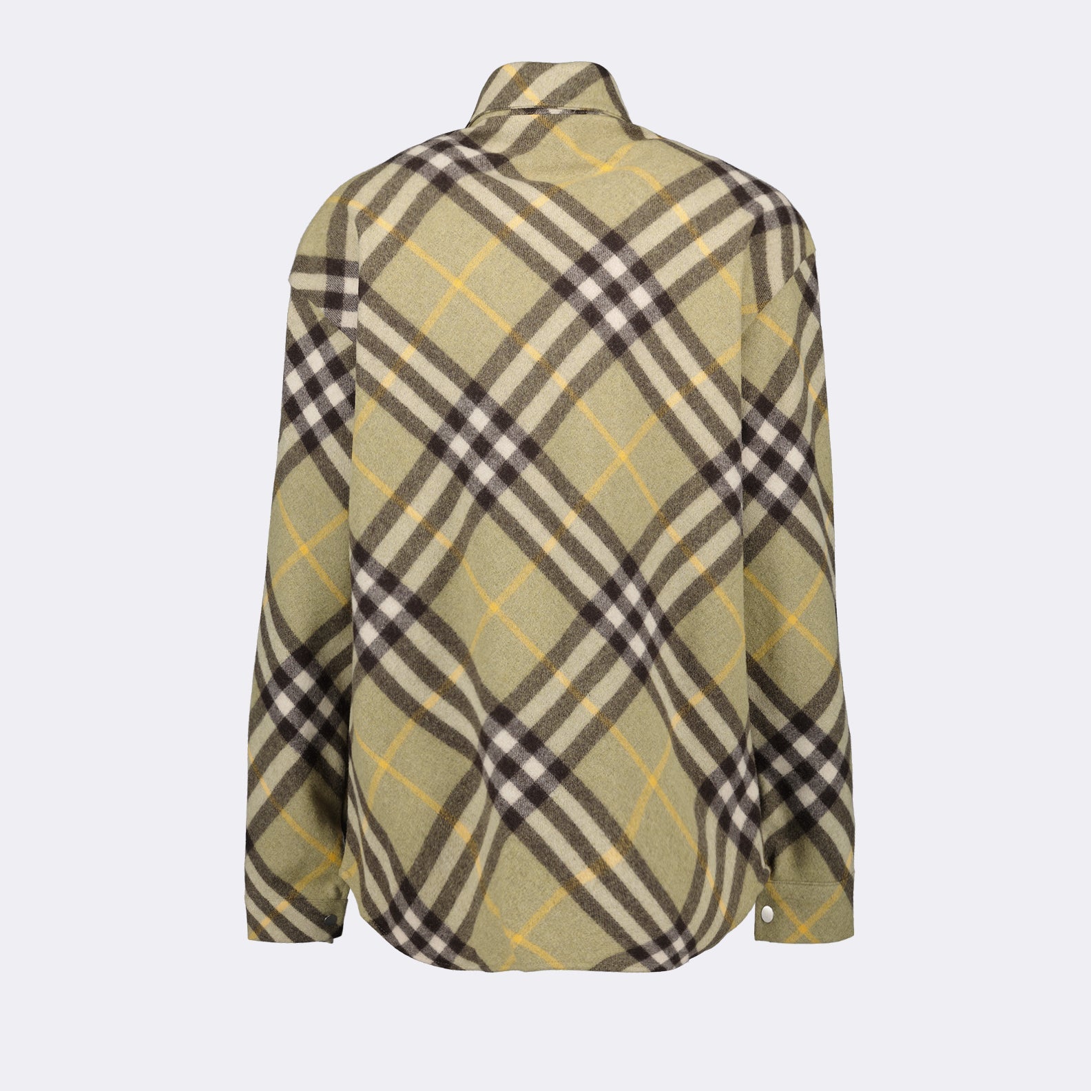 Burberry Wool Shirt, Checked Wool Shirt, Luxury Men's Fashion, Premium Wool Check Shirt, Timeless Wool Shirt