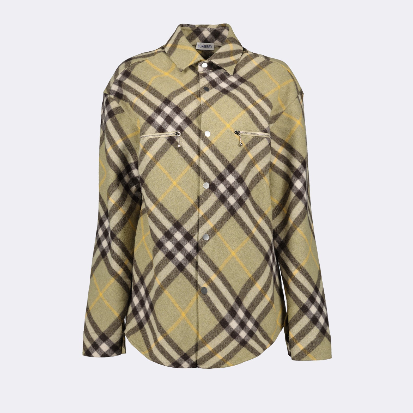 Burberry Wool Shirt, Checked Wool Shirt, Luxury Men's Fashion, Premium Wool Check Shirt, Timeless Wool Shirt