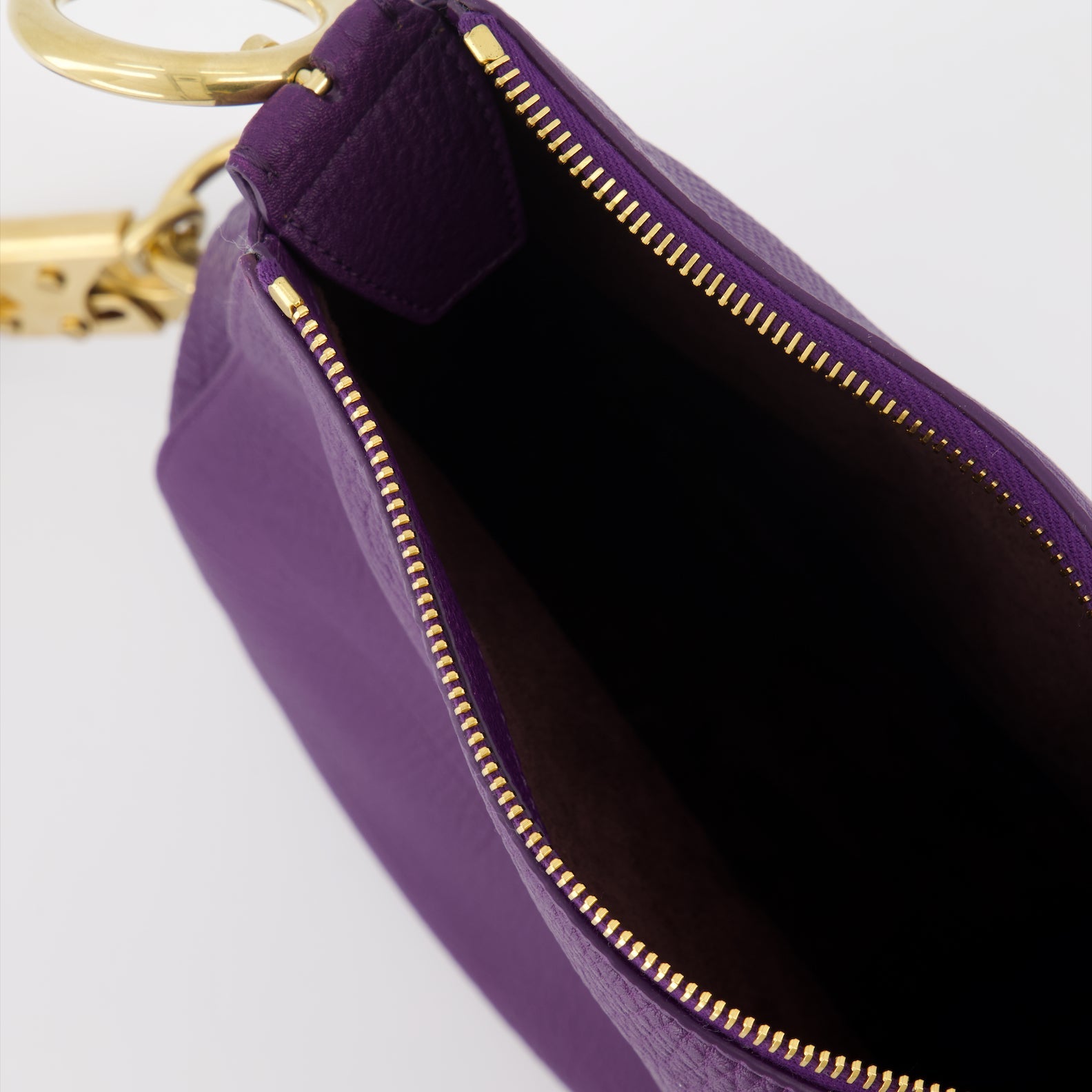 Petit Knight Bag, Burberry, Textured Leather Bag, Violet Leather Bag, Luxury Accessories