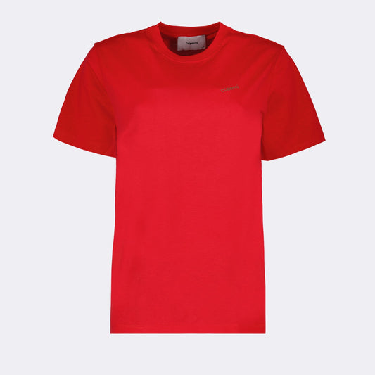 1. Coperni T-shirt2. Red logo T-shirt3. Luxury casual wear4. Designer T-shirt 5. Premium women’s fashion