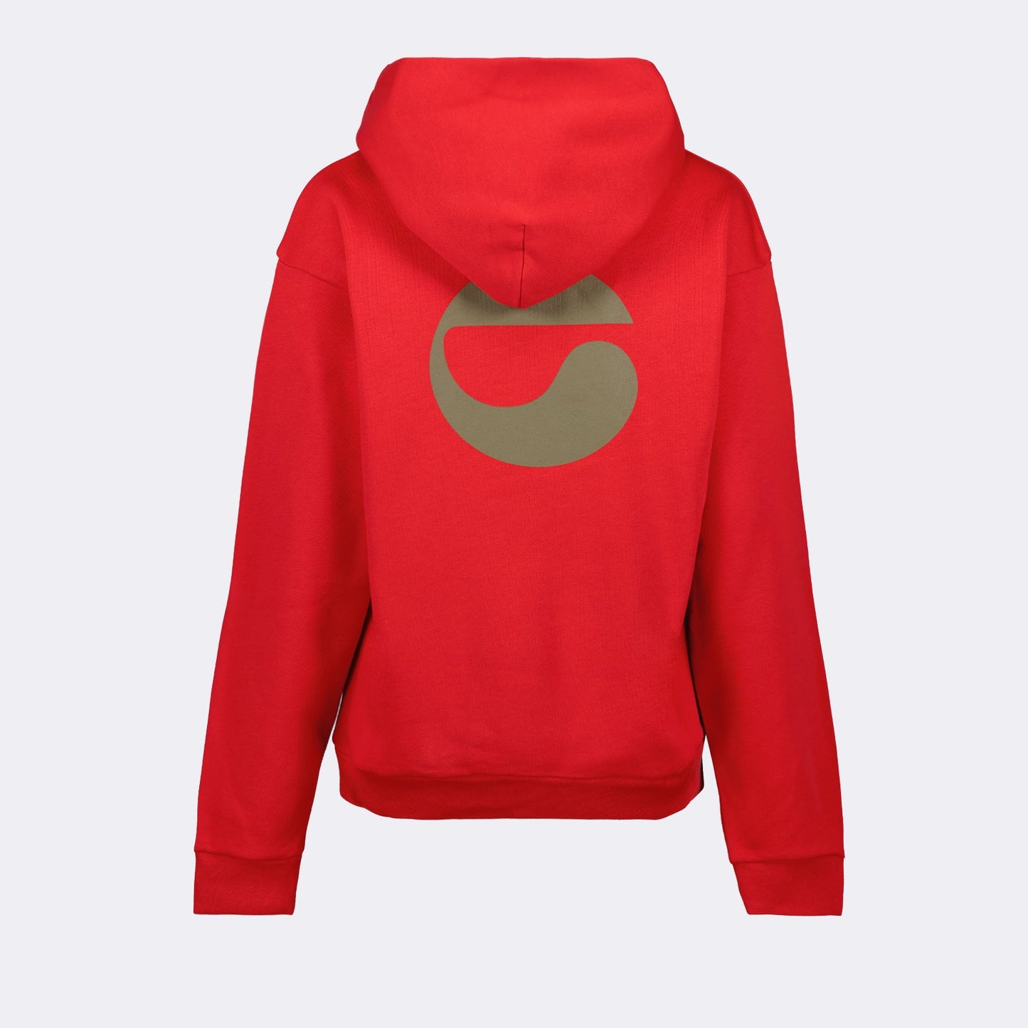 Red hoodie, C logo, Coperni, luxury streetwear, urban chic