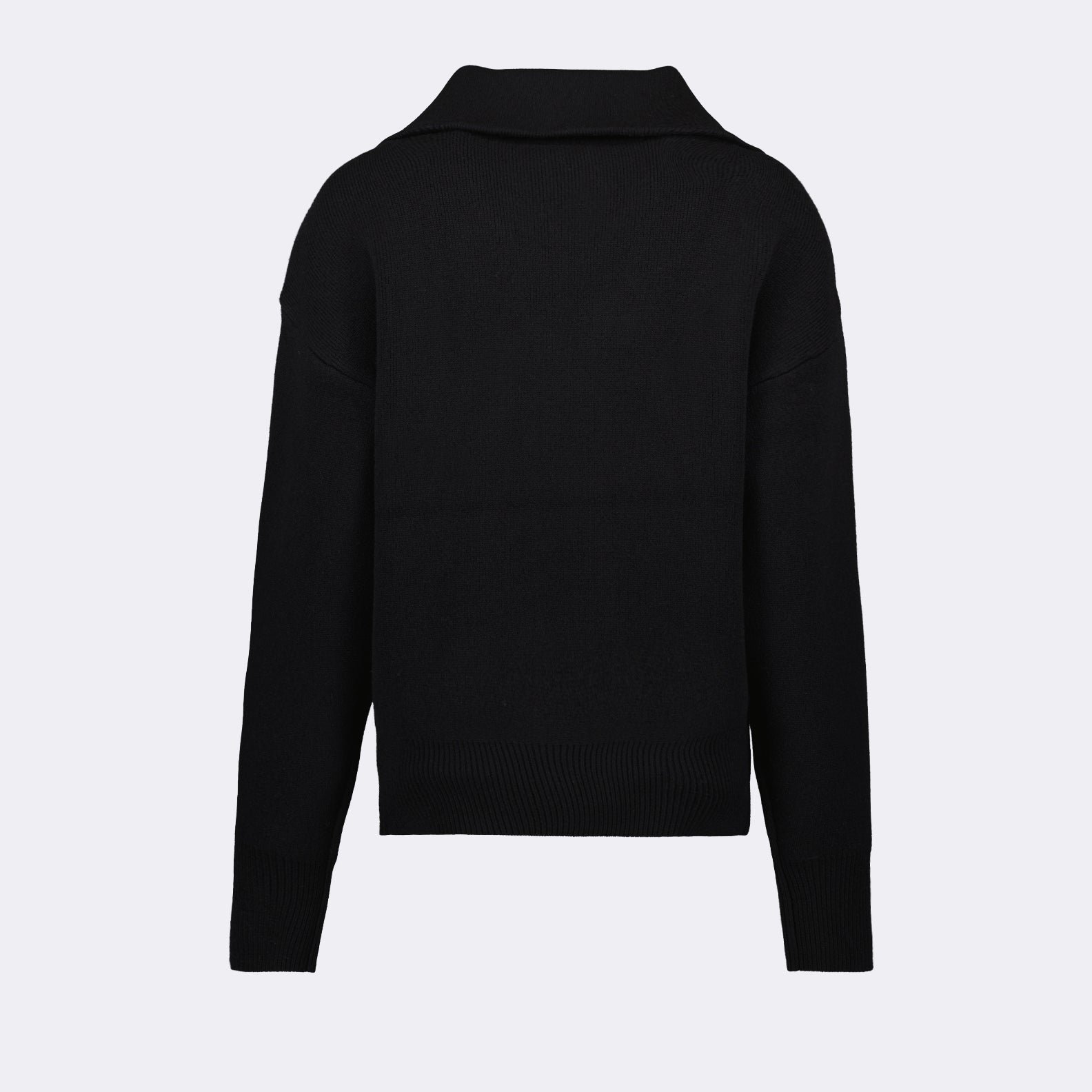 luxury pullover, black zip collar sweater, Coperni pullover, elegant menswear, high-end fashion