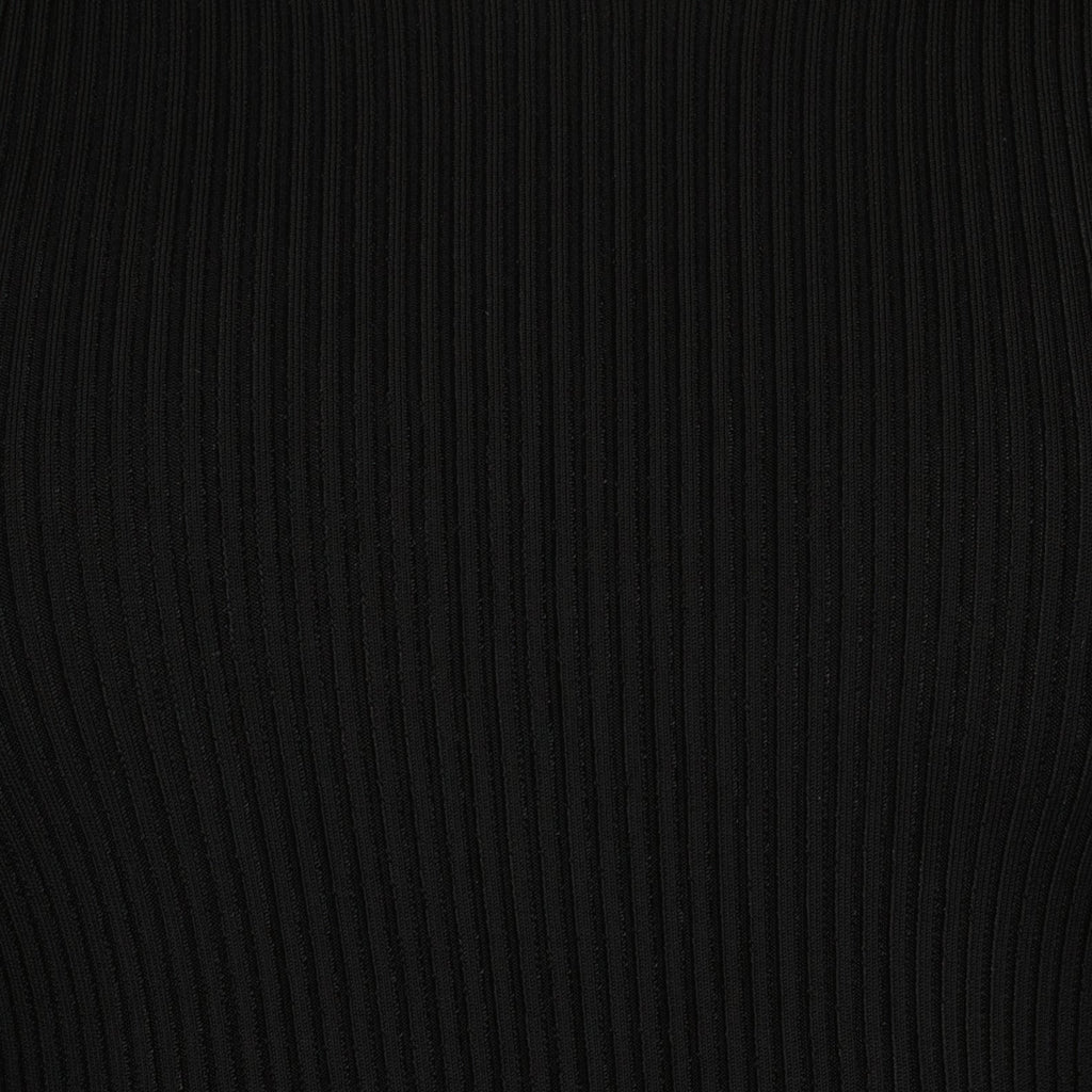 luxury turtleneck, Coperni, black cutout sweater, designer knitwear, high-end fashion