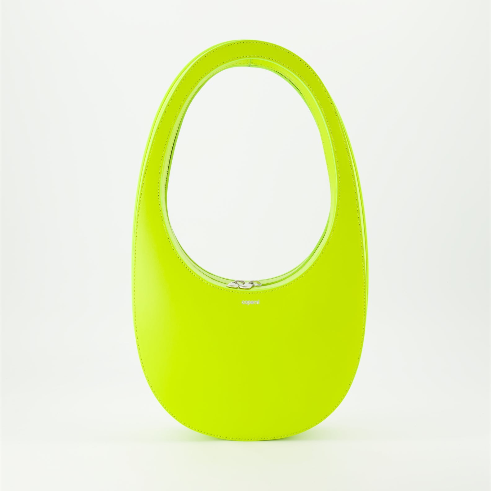 Coperni leather bag, black leather handbag, luxury swipe bag, designer accessories, avant-garde fashion