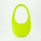 Coperni leather bag, black leather handbag, luxury swipe bag, designer accessories, avant-garde fashion