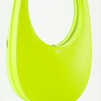 Coperni leather bag, black leather handbag, luxury swipe bag, designer accessories, avant-garde fashion