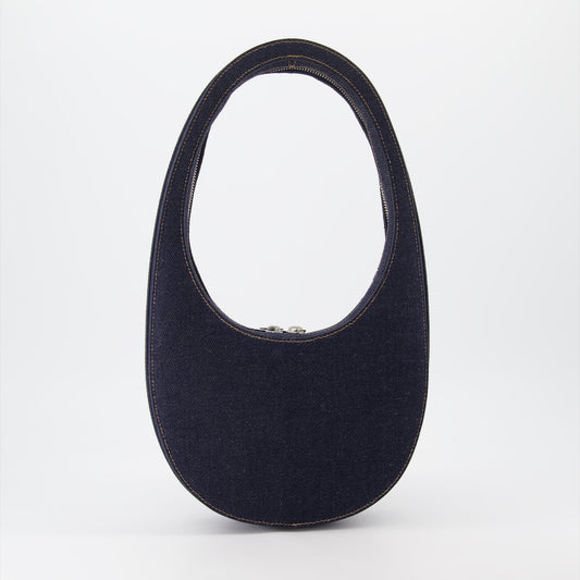 luxury denim bag, Coperni Swipe Bag, modern handbag, designer denim accessory, high-end fashion bag