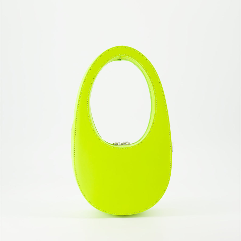 Coperni, mini shoulder bag, green leather, luxury accessories, Swipe Mini bag