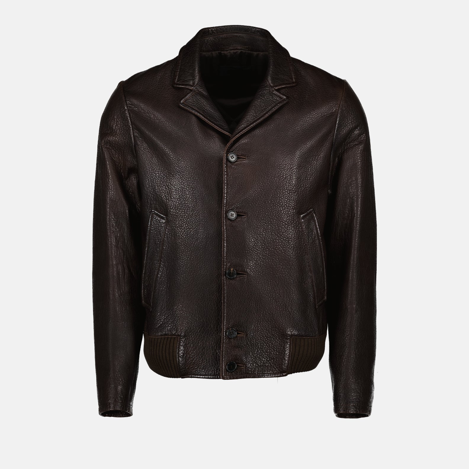 luxury jacket, leather jacket, Prada fashion, high-end outerwear, designer clothing