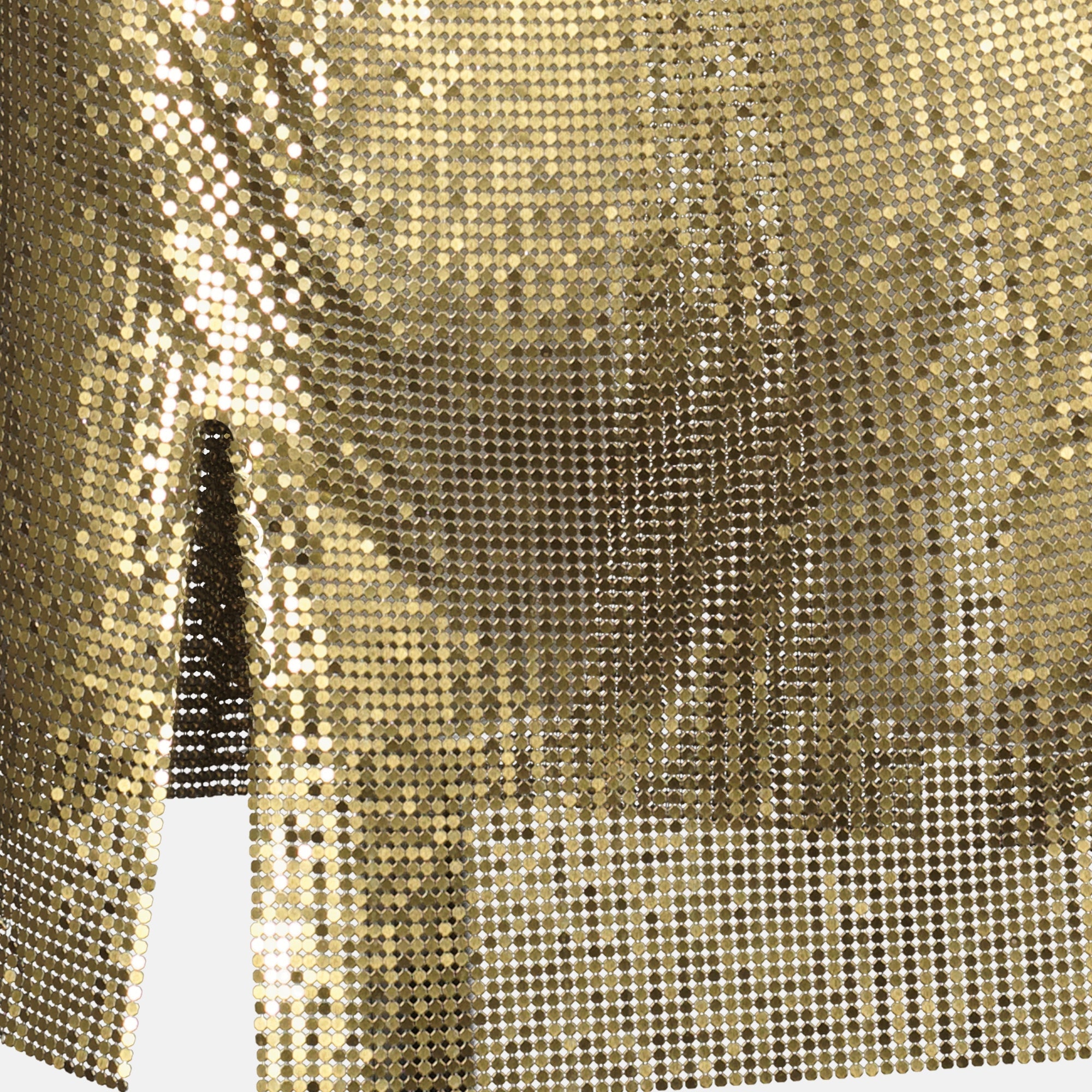 mini skirt, Rabanne, mesh skirt, gold skirt, Autumn-Winter 2025