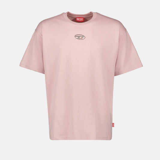 Pink T-shirt, Diesel T-Boxt-S5, Autumn-Winter 2024, Cotton T-shirt, Men's Fashion