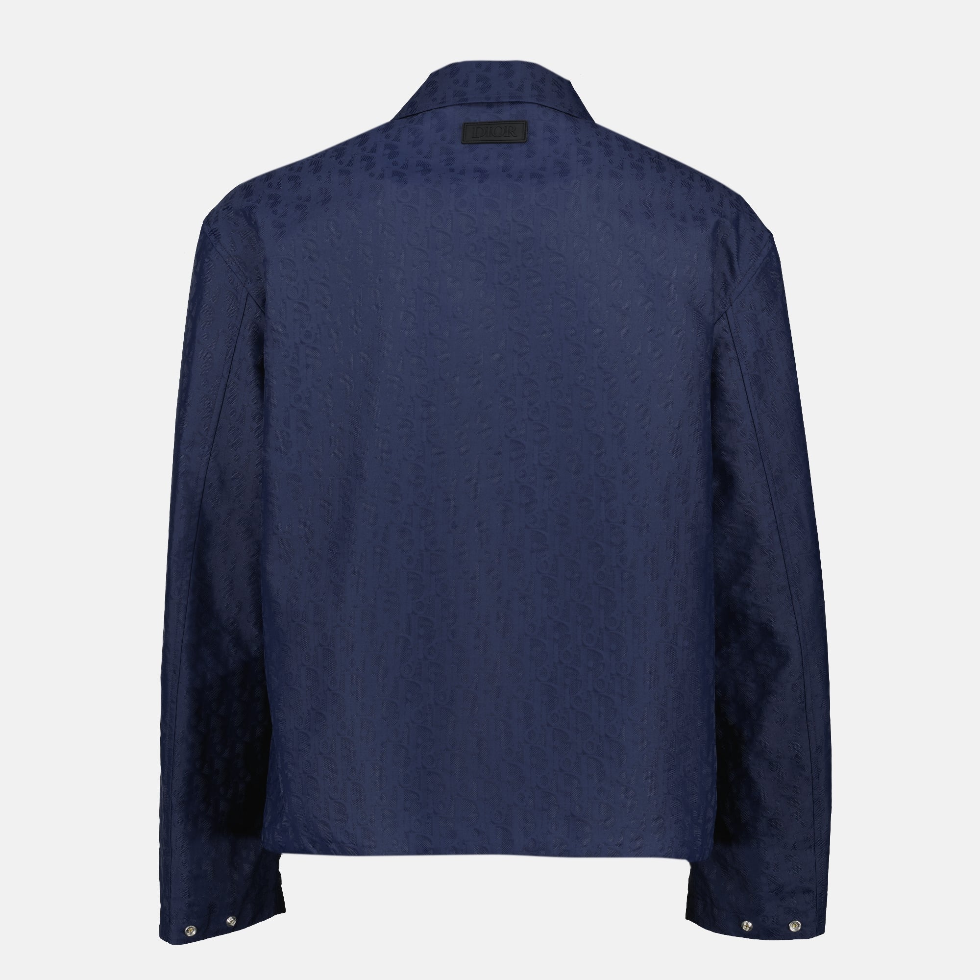 Image de la veste Dior Oblique navy pour homme - Saison Automne-Hiver 2025 - Vue de dos