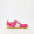 pink leather sneakers, UpVillage Crosta, Valentino Garavani, comfortable footwear, Spring-Summer collection