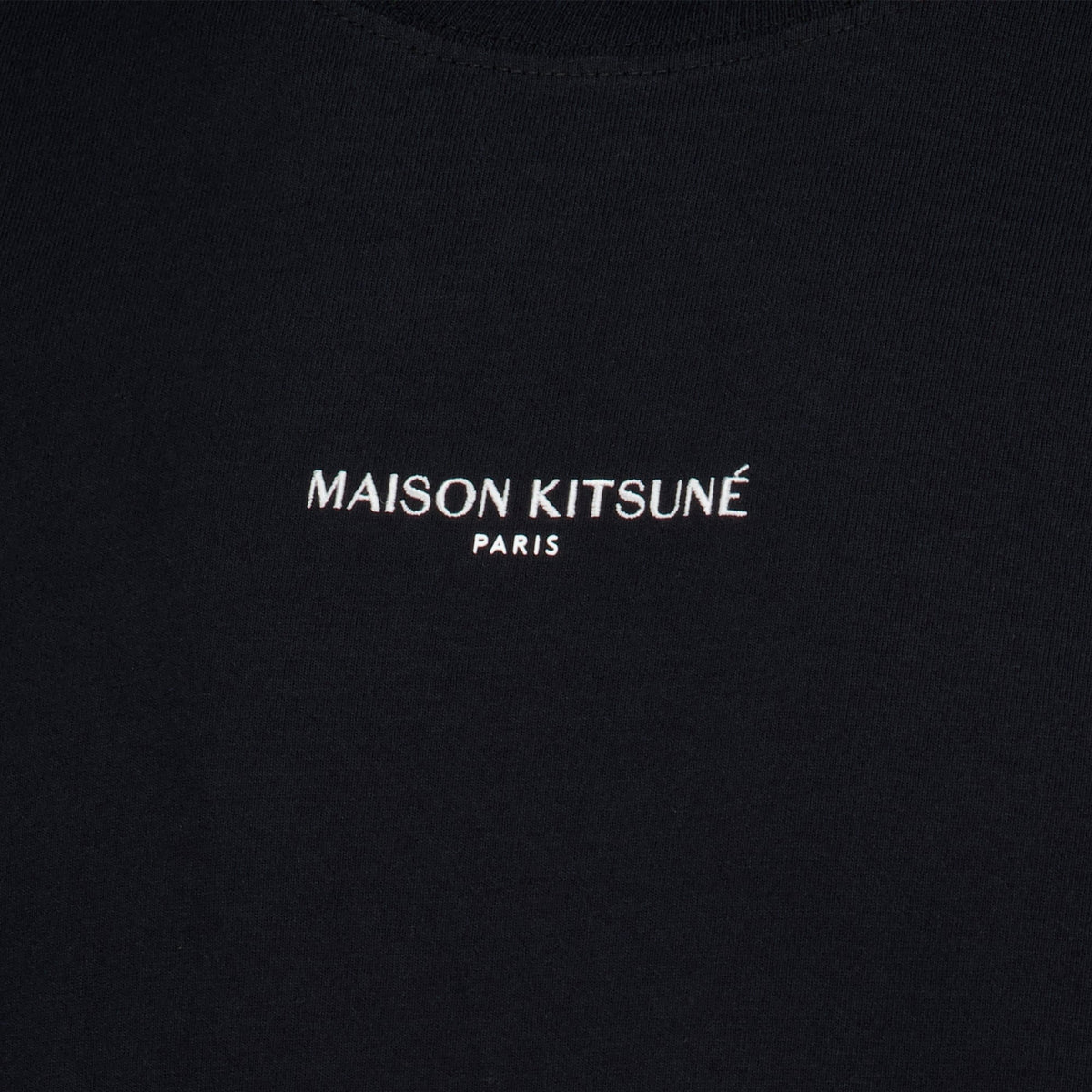 Kitsuné Black Embroidered T-Shirt