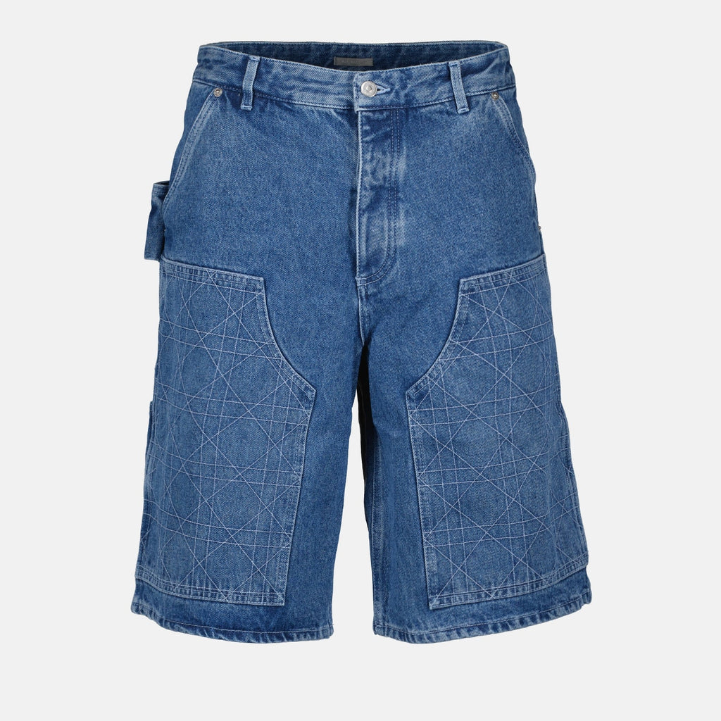 Image of Carpenter Denim Shorts by Dior for Men - Season Autumn-Winter 2024 - Front View