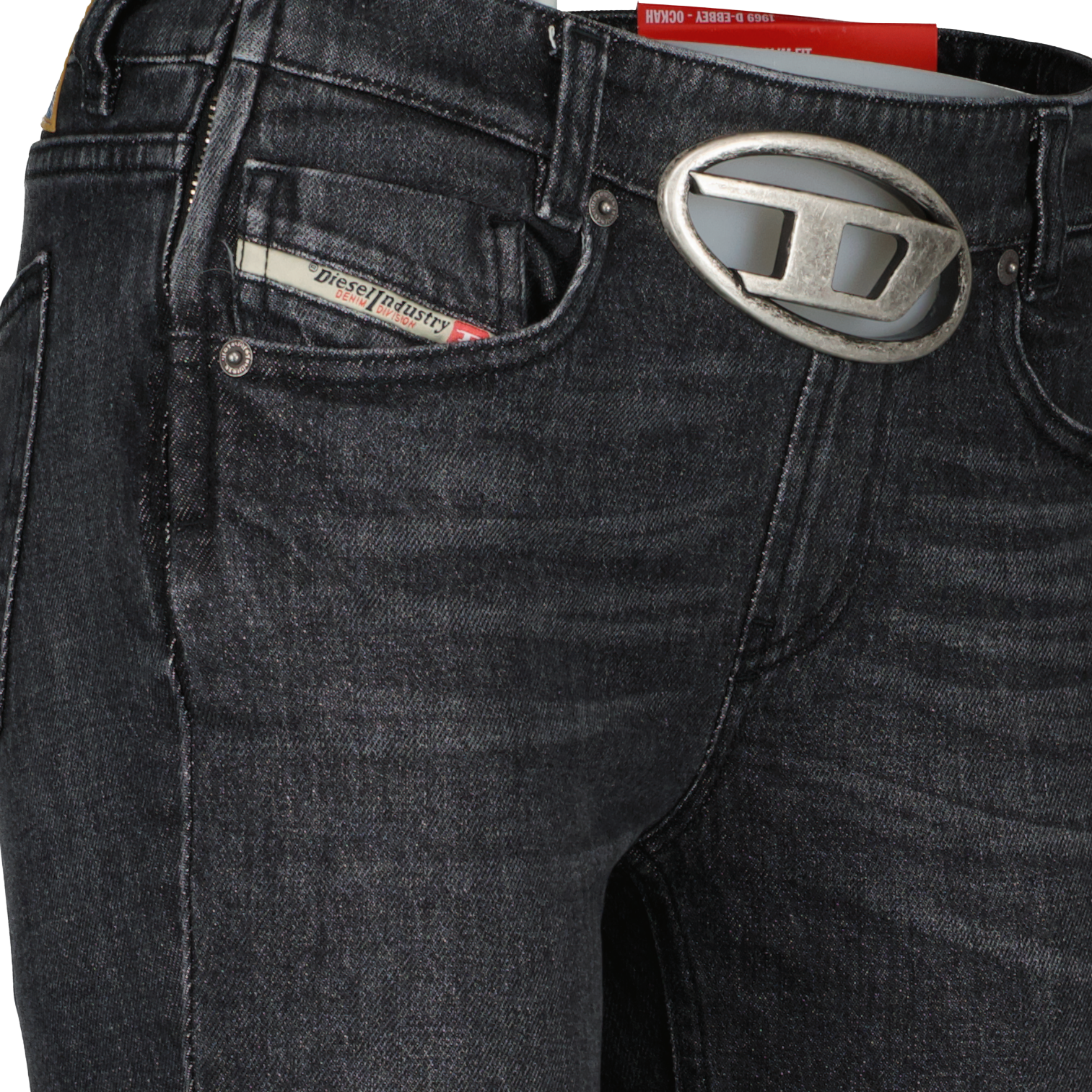 Diesel jeans, bootcut jeans, black denim, luxury ready-to-wear, high-end fashion