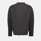 Ami Paris sweater, oversized grey sweater, luxury alpaca knit, autumn-winter fashion, cozy chic