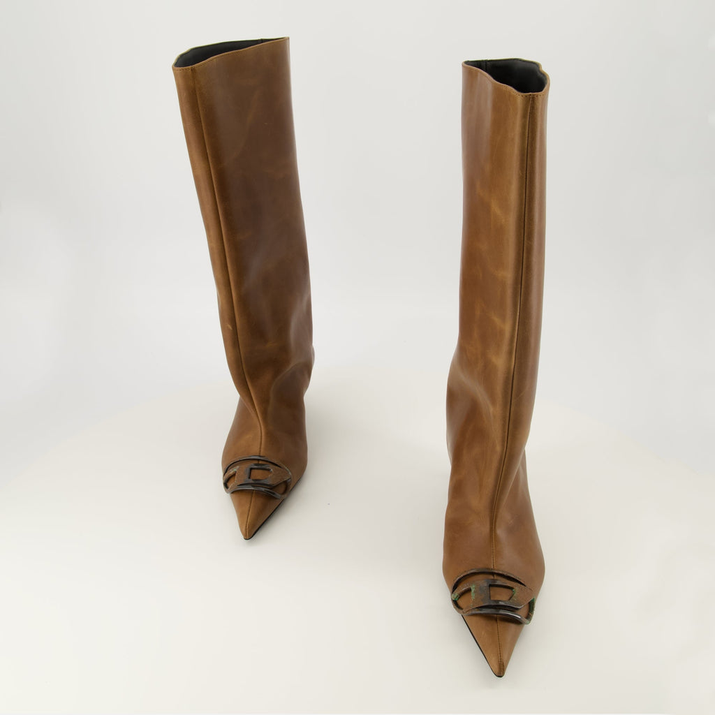 d venus brown boots diesel women 15618305982844