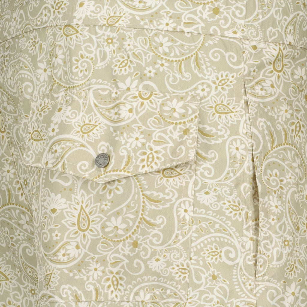 Image of Maillot de bain imprimé cachemire by Moncler for Men - Season Spring-Summer 2026 - Detail View 2