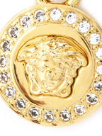 Versace earrings, crystal earrings, luxury jewelry, Medusa motif, high-end accessories