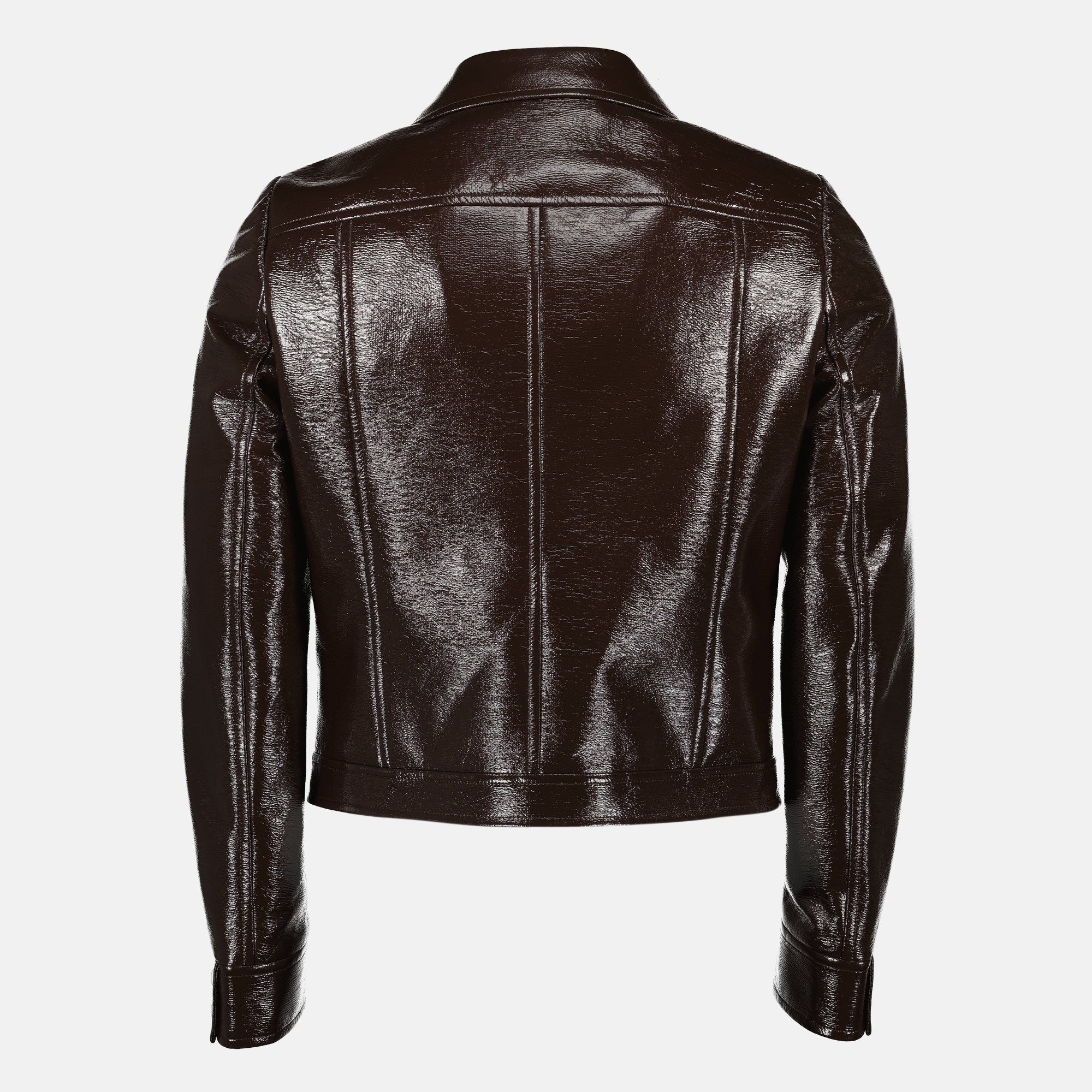 vinyl brown blouson courreges men 15329204896124