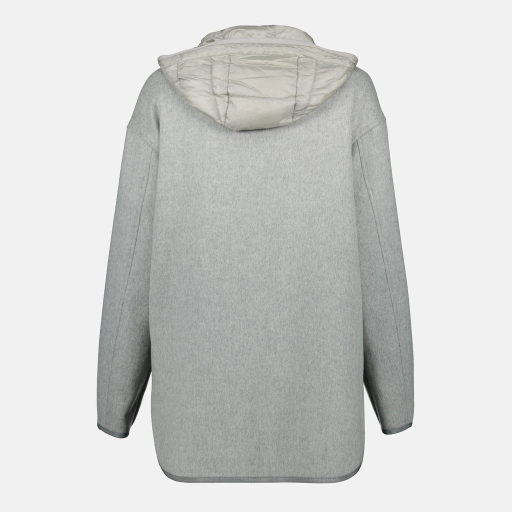 Moncler Reposse jacket, 3-in-1 down jacket, wool and cashmere jacket, black down jacket, detachable vest