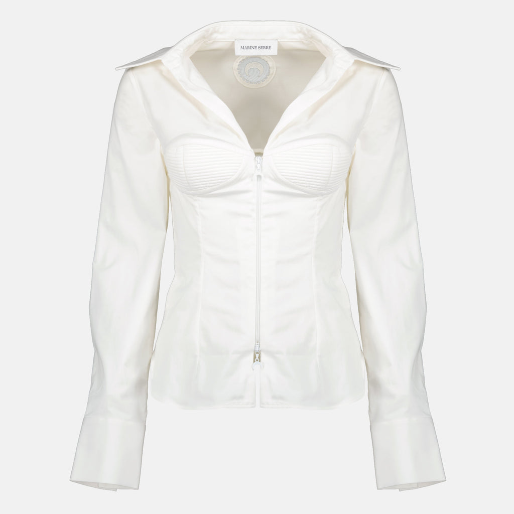 Camicia Bianca con Zip