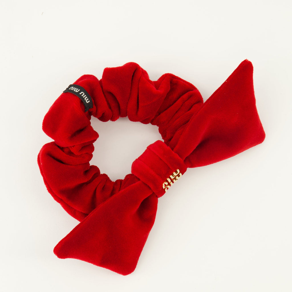 Chouchou en Velours Rouge