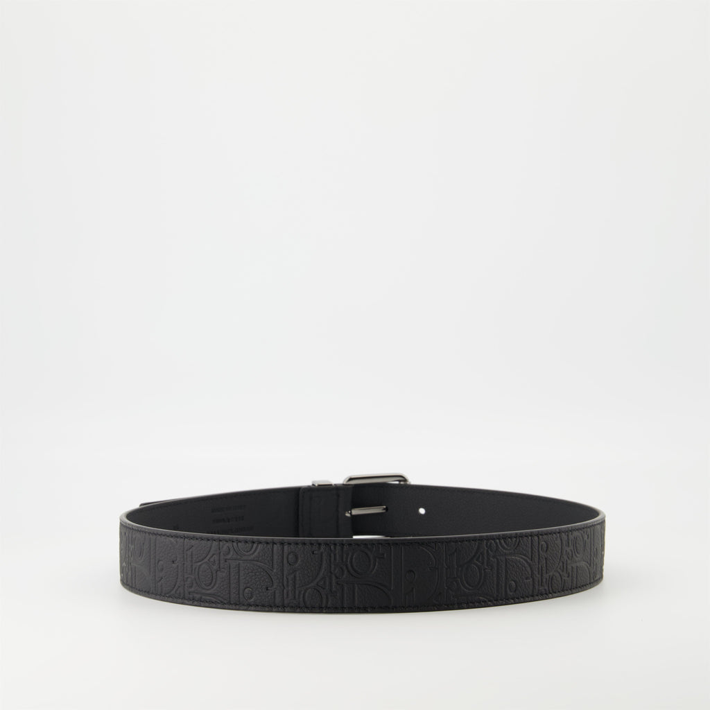 Dior Gravity belt, black leather belt, men's accessory, premium belt, luxury fashion