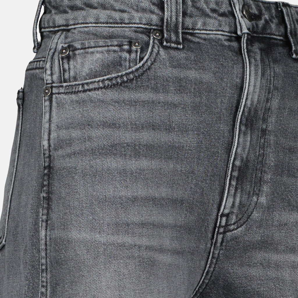 Imagen de Jean Delina en denim gris de Khaite para mujeres - Temporada Primavera-Verano 2026 - Vista de detalle del producto 2
