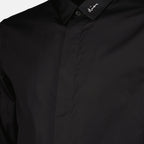 embroidered shirt, Dior shirt, black shirt, poplin cotton shirt, elegant menswear