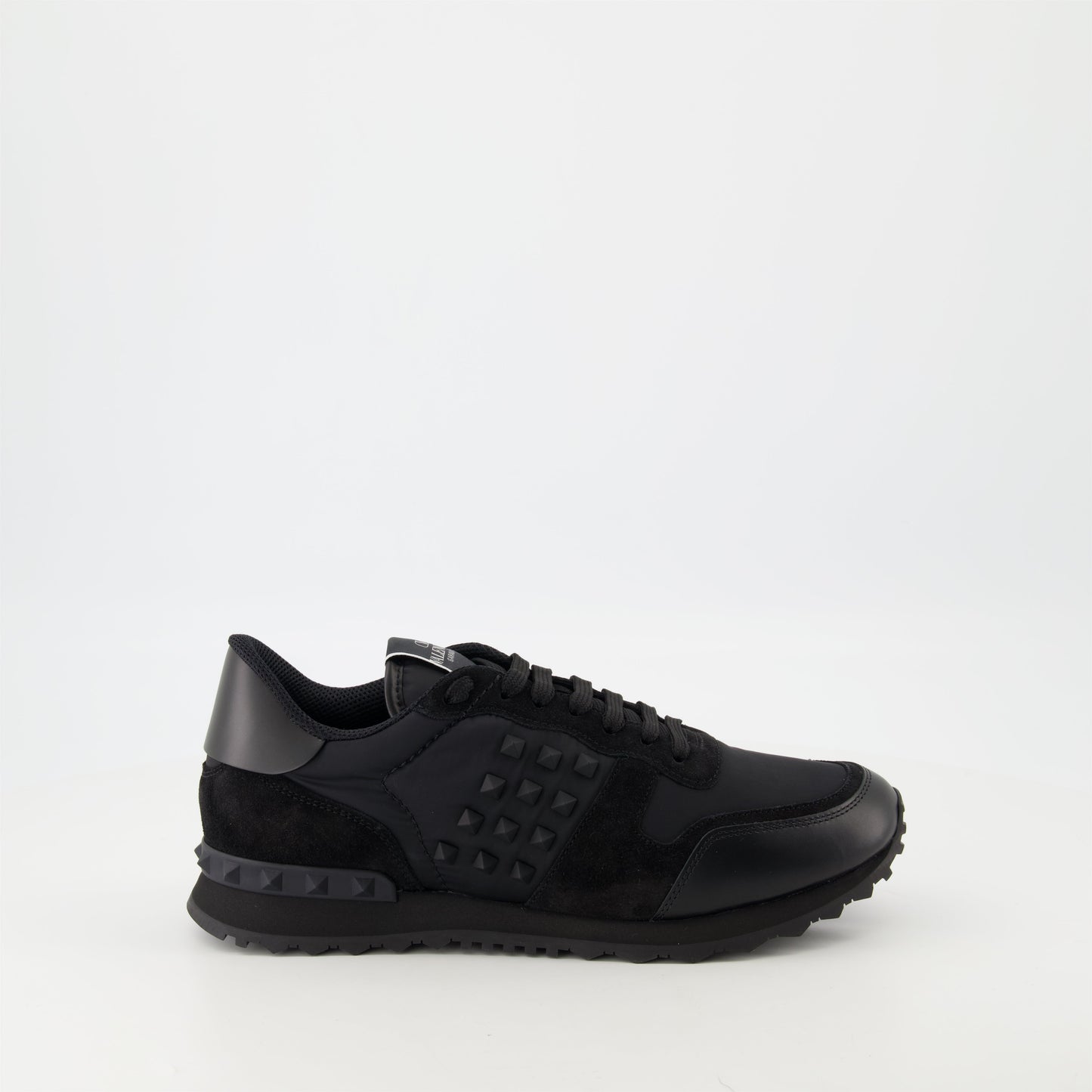 Rockrunner sneakers, leather sneakers, black sneakers, designer footwear, high-end sneakers